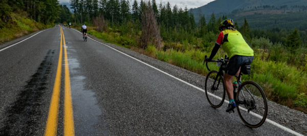 biking on long ride