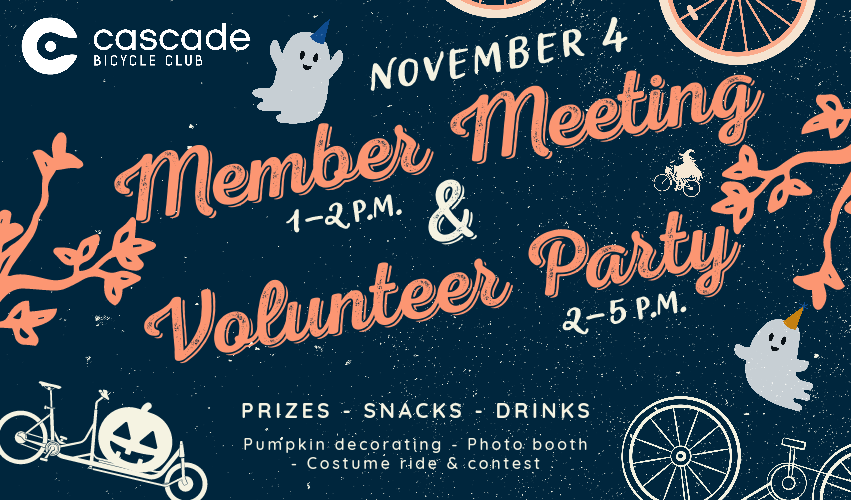 Volunteer Party & Member Meeting - Saturday, October 29th