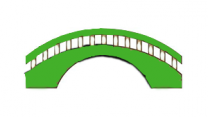 bridge graphic in Cascade green